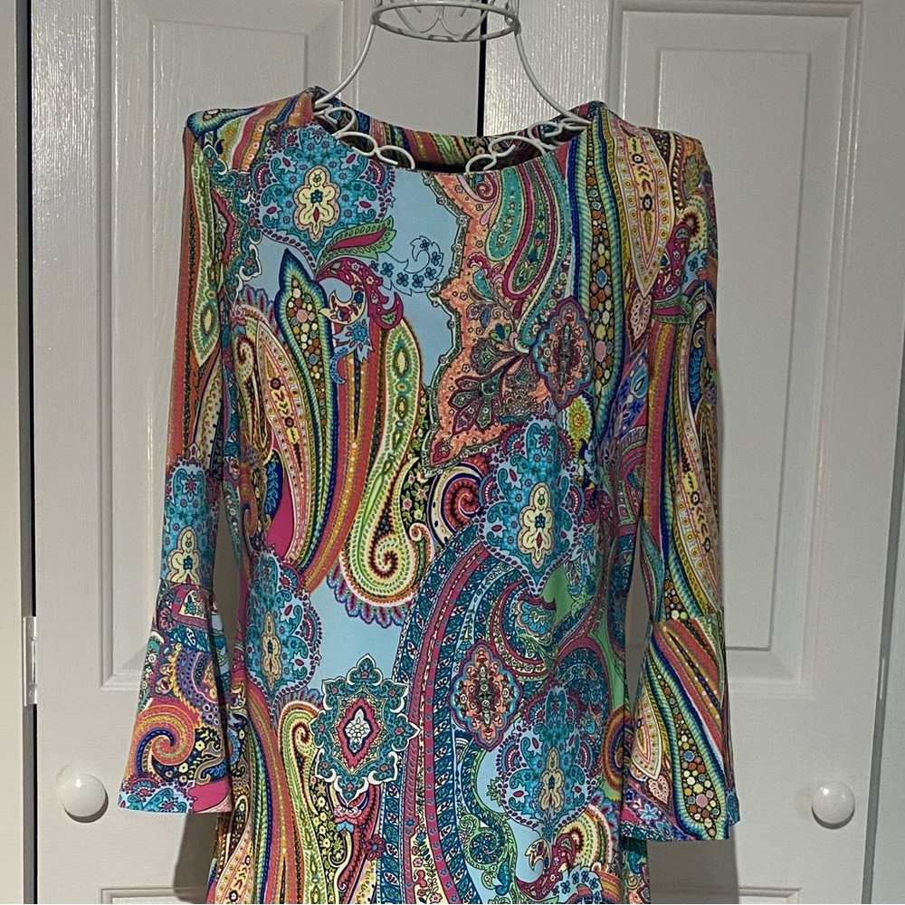 Colorful Paisley Women's column dress